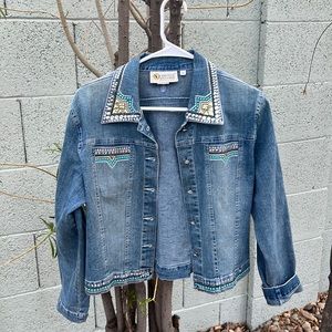 Bedazzled jean jacket